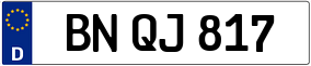 Trailer License Plate